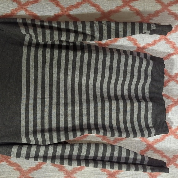 Soft Gray Striped Sweater - Picture 3 of 3